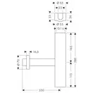 Сифон Hansgrohe Flowstar (52100800) фото 2 Aquada.com.ua