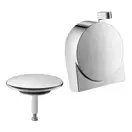 Наружная часть сифона для ванны Hansgrohe Exafill S (цвет - хром) (58117000) фото 1 Aquada.com.ua