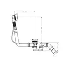 Сифон для ванны Hansgrohe стандартной слив-перелив (58155000) фото 2 Aquada.com.ua
