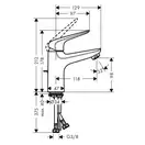 Набор смесителей для ванны 3-в-1 Hansgrohe Novus 70 (цвет - хром) (710362773) фото 3 Aquada.com.ua