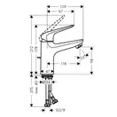 Набор смесителей для ванны 3-в-1 Hansgrohe Novus/Crometta (цвет - хром) (71040112) фото 6 Aquada.com.ua