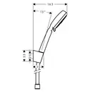 Набор смесителей для ванны 3-в-1 Hansgrohe Logis 100/Croma-100 Vario (цвет - хром) (711714310) фото 4 Aquada.com.ua