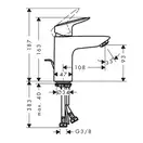 Набор смесителей для ванны 3-в1 Hansgrohe Logis (цвет хром) (71400111) фото 5 Aquada.com.ua