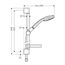 Набор смесителей для ванны 3-в1 Hansgrohe Logis (цвет хром) (71400111) фото 6 Aquada.com.ua