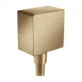 Шланговое під'єднання для душа Hansgrohe FixFit Square, шліфована бронза (26455140)