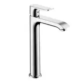 Змішувач для умивальника Hansgrohe Metris з донним клапаном, хром (31183000)