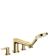 Змішувач врізний на край ванни Hansgrohe Talis E на 4 отвори, поліроване золото оптика (71748990)