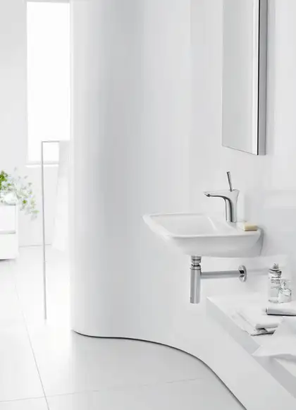 Смеситель для раковины, однорычажный Hansgrohe PuraVida (цвет - хром) (15075000) фото 2 Aquada.com.ua Смеситель для раковины, однорычажный Hansgrohe PuraVida (цвет - хром) (15075000) фото 2 Aquada.com.ua