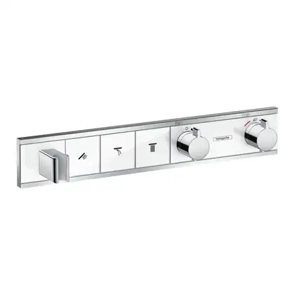 Термостат, скрытого монтажа, на 3 потребителя Hansgrohe RainSelect (цвет - хром/белый) (15356400) фото 1 Aquada.com.ua