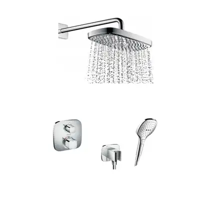 Душевая система скрытого монтажа с термостатом Hansgrohe (цвет - хром) (1570800+27385000+01800180+26485000+26520000+28276000) фото 1 Aquada.com.ua Душевая система скрытого монтажа с термостатом Hansgrohe (цвет - хром) (1570800+27385000+01800180+26485000+26520000+28276000) фото 1 Aquada.com.ua