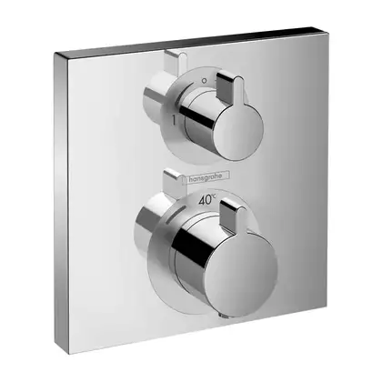 Термостат для душа на 2 потребителя Hansgrohe Ecostat Square (цвет - хром) (15714000) фото 1 Aquada.com.ua Термостат для душа на 2 потребителя Hansgrohe Ecostat Square (цвет - хром) (15714000) фото 1 Aquada.com.ua