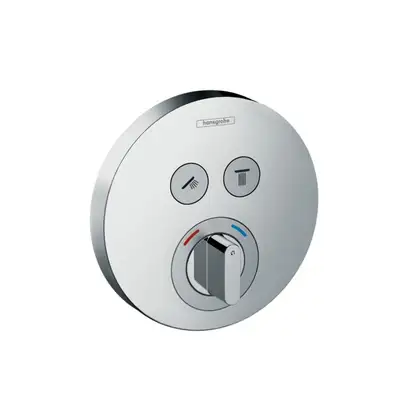 Смеситель для душа Hansgrohe ShowerSelect S (цвет - хром), для 2 потребителей (15748000) фото 1 Aquada.com.ua Смеситель для душа Hansgrohe ShowerSelect S (цвет - хром), для 2 потребителей (15748000) фото 1 Aquada.com.ua