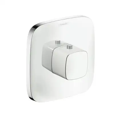 Термостат для душа Hansgrohe PuraVida (цвет - хром/белый) (15772400) фото 1 Aquada.com.ua Термостат для душа Hansgrohe PuraVida (цвет - хром/белый) (15772400) фото 1 Aquada.com.ua