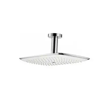Верхний душ Hansgrohe PuraVida 390х260 мм (белый/хром) (27390400) фото 1 Aquada.com.ua