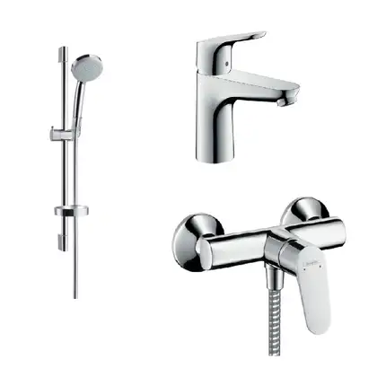 Набор смесителей для душа 3-в-1 Hansgrohe Focus (цвет - хром) (31662773) фото 1 Aquada.com.ua Набор смесителей для душа 3-в-1 Hansgrohe Focus (цвет - хром) (31662773) фото 1 Aquada.com.ua