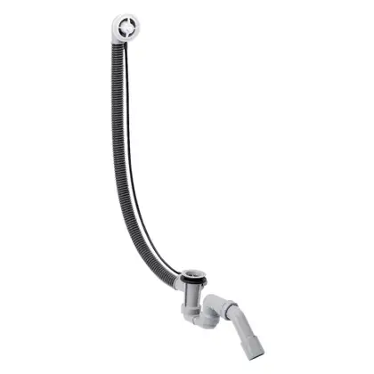 Слив/перелив для нестандартных ванн, скрытая часть Hansgrohe Flexaplus (цвет - хром) (58141180) фото 2 Aquada.com.ua