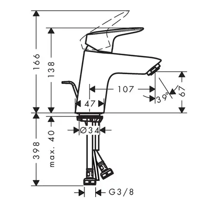 Набор смесителей для душа 3-в-1 Hansgrohe Logis/Crometta (цвет - хром) (70072019) фото 8 Aquada.com.ua Набор смесителей для душа 3-в-1 Hansgrohe Logis/Crometta (цвет - хром) (70072019) фото 8 Aquada.com.ua