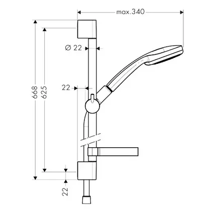 Набор смесителей для ванны 3-в-1 Hansgrohe Novus 70 (цвет - хром) (710362773) фото 2 Aquada.com.ua Набор смесителей для ванны 3-в-1 Hansgrohe Novus 70 (цвет - хром) (710362773) фото 2 Aquada.com.ua