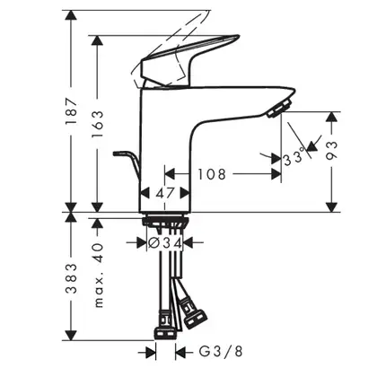 Набор смесителей для ванны 3-в-1 Hansgrohe Logis 100/Croma-100 Vario (цвет - хром) (711714310) фото 2 Aquada.com.ua Набор смесителей для ванны 3-в-1 Hansgrohe Logis 100/Croma-100 Vario (цвет - хром) (711714310) фото 2 Aquada.com.ua