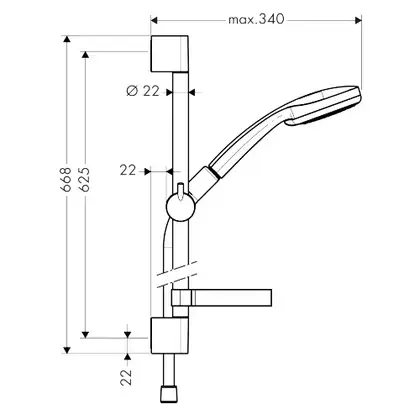 Набор смесителей для душа 3-в-1 Hansgrohe Talis E (цвет - хром) (71762773) фото 4 Aquada.com.ua Набор смесителей для душа 3-в-1 Hansgrohe Talis E (цвет - хром) (71762773) фото 4 Aquada.com.ua