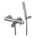 Смеситель для ванны Paffoni Light (цвет - хром), с душевым гарнитуром (LIG023CR) фото 1 Aquada.com.ua