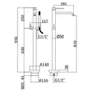 Смеситель напольный для ванны Paffoni Light (цвет - rose) (LIG032ROSE+LIG030) фото 2 Aquada.com.ua