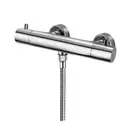 Смеситель для душа с термостатом Paffoni Light (цвет - хром) (LIQ168CR) фото 1 Aquada.com.ua