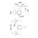 Смеситель для душа Paffoni Red (цвет - хром) (RED168CR) фото 2 Aquada.com.ua