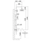Душевая система с термостатом Paffoni Light (цвет - чёрный матовый) (ZCOL684LIQNO) фото 3 Aquada.com.ua