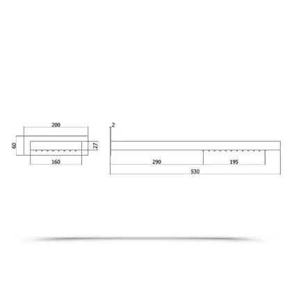 Верхний душ Paffoni FREE "Rettangolare" 500 x 160 x h27 мм (1 вид струи) (ZSOF098CR) фото 2 Aquada.com.ua Верхний душ Paffoni FREE "Rettangolare" 500 x 160 x h27 мм (1 вид струи) (ZSOF098CR) фото 2 Aquada.com.ua