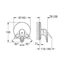 Смеситель однорычажный для ванны Grohe Eurostyle (цвет - хром/белый) (19507LS3) фото 9 Aquada.com.ua