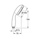GROHE Ручний душ, 2 режими струменю Tempesta 100 (2759710E) (2759710E) фото 6 Aquada.com.ua