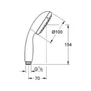 GROHE Ручний душ, 1 режим струменю New Tempesta 100 (27852001) фото 7 Aquada.com.ua