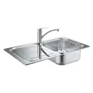 GROHE Комплект Мийка для кухні 860 x 500 мм з ексцентриком, 1 чаша + Eurosmart Змішувач одноважільний для (31565SD0) фото 5 Aquada.com.ua