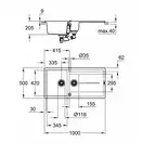 GROHE Мойка кварцевая Sink K400 (31642AP0) (31642AP0) фото 10 Aquada.com.ua