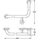 GROHE Поручень для ванны Essentials (40797001) фото 6 Aquada.com.ua