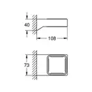 GROHE Тримач Selection Cube (40865000) фото 9 Aquada.com.ua