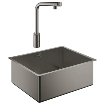 Набор Grohe мойка кухонная K700 31574AL0 + смеситель Minta Smartcontrol 31613A00 (31574AL031613A00) фото 1 Aquada.com.ua Набор Grohe мойка кухонная K700 31574AL0 + смеситель Minta Smartcontrol 31613A00 (31574AL031613A00) фото 1 Aquada.com.ua