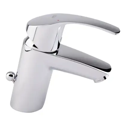 Смеситель однорычажный для раковины Grohe Eurosmart DN 15 S-Size (цвет - хром) с донным клапаном (33265002) фото 16 Aquada.com.ua