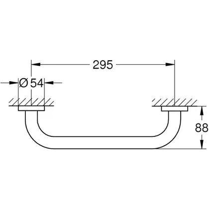 GROHE Поручень для ванни Essentials (40421001) фото 10 Aquada.com.ua GROHE Поручень для ванни Essentials (40421001) фото 10 Aquada.com.ua