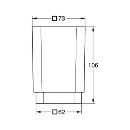 GROHE Склянка Selection Cube  (40783000) фото 8 Aquada.com.ua