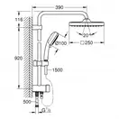 Душевая система Grohe Tempesta Cosmopolitan 26694000 фото 2 Aquada.com.ua