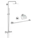 Комплект Grohe душевая система Euphoria 27932000 + набор аксессуаров Essentials 40775001 (2793200040775000) фото 2 Aquada.com.ua