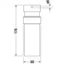 Дозатор для жидкого мыла Duravit Starck T, чёрный матовый/матовое стекло (0099354600) фото 3 Aquada.com.ua