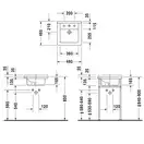 Встраиваемая раковина Duravit Starck 3 480 х 465 мм (0303480000) фото 3 Aquada.com.ua