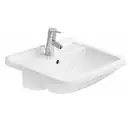 Раковина полувстраиваемая Duravit Starck 3 55 х 46 см (0310550000) фото 1 Aquada.com.ua