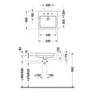 Раковина встраиваемая на столешницу (сверху) Duravit Me by Starck 50 х 46,5 см (0315500000) фото 2 Aquada.com.ua