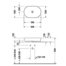 Раковина накладная на столешницу Duravit Luv 60 х 40 см (0379600000) фото 4 Aquada.com.ua