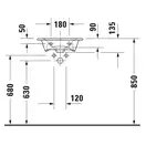 Раковина мебельная Duravit Viu 45 х 32 см (0733450041) фото 5 Aquada.com.ua