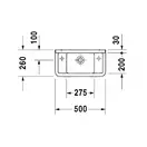 Раковина Duravit Starck 3 50х26 см (отв. для смесителя слева) (0751500009) фото 3 Aquada.com.ua